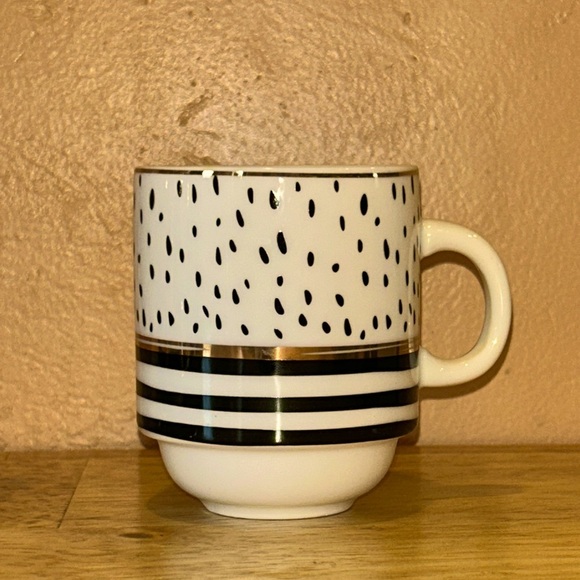 Set of 4 Porcelain Stacking Espresso Cups With  Rack Made By Grace Teaware. - Picture 2 of 8